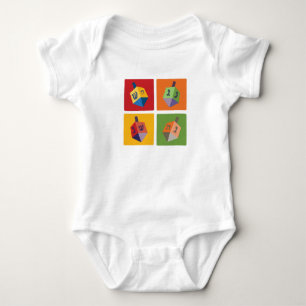 Vier Dreidels Baby Strampler