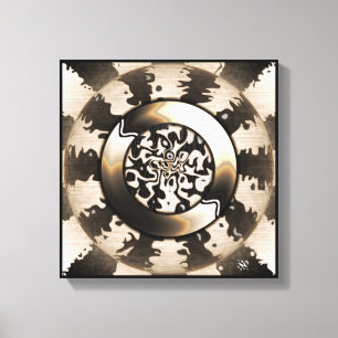 Vier Ebenen Leinwanddruck