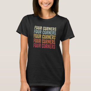Vier Ecken Texas Vier Ecken TX Retro Vintag T T-Shirt