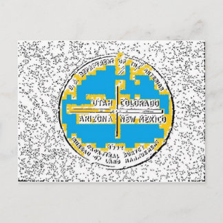 Vier Ecken Vier Staaten Postkarte