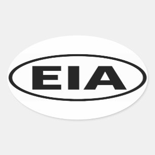 VIER Edmonton "EIA" Ovaler Aufkleber