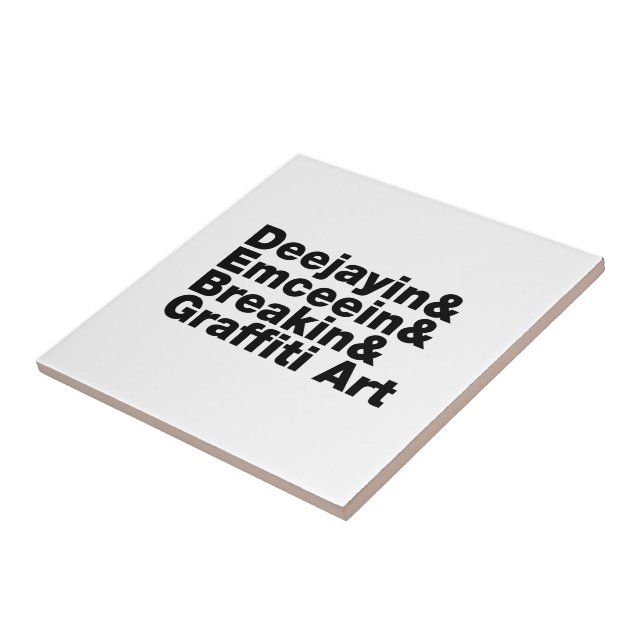 Vier Elemente des Hip Hop Fliese (Seite)