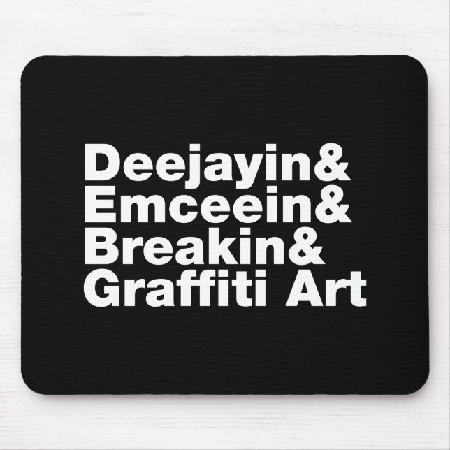 Vier Elemente des Hip Hop Mousepad (Vorne)