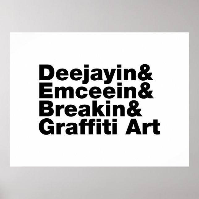 Vier Elemente des Hip Hop Poster (Vorne)