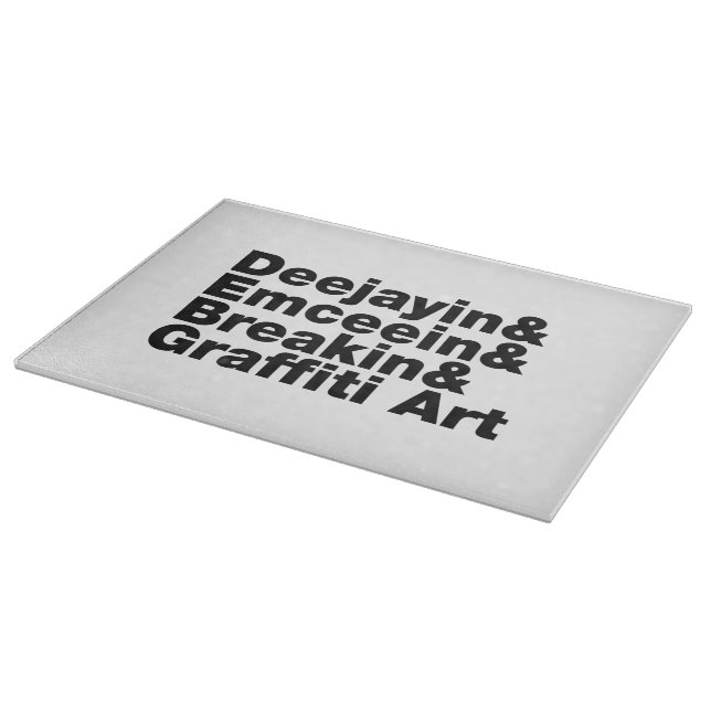 Vier Elemente des Hip Hop Schneidebrett (Ecke)