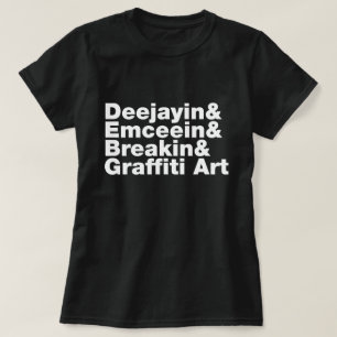 Vier Elemente des Hip Hop T-Shirt