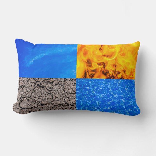 Vier Elemente Lendenkissen (Vorderseite)