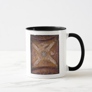 Vier Engel mit den Symbolen von Tasse