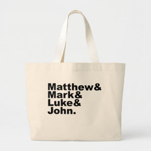 Vier Evangelien - Matthew & Mark & Luke & John Bib Jumbo Stoffbeutel