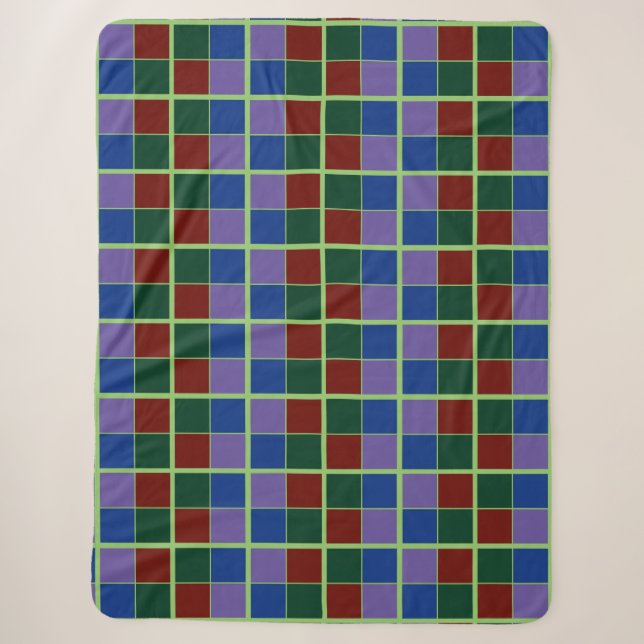 Vier Fandom-Farben überprüft Sherpadecke (Vorderseite)