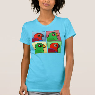 Vier Farbe Eclectus T-Shirt