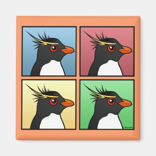 Vier Farbe Rockhopper Magnet
