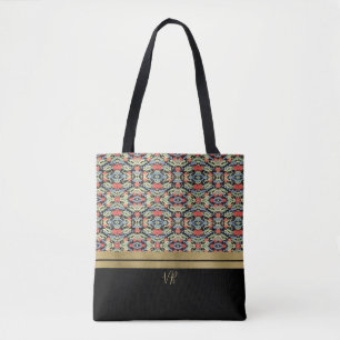 Vier Farben Mit Monogramm Tasche