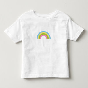 Vier farbige Rainbow-Typografie Das Baby des moder Kleinkind T-shirt