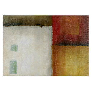 Vier farbige Rechtecke von Chariklia Zarria Schneidebrett