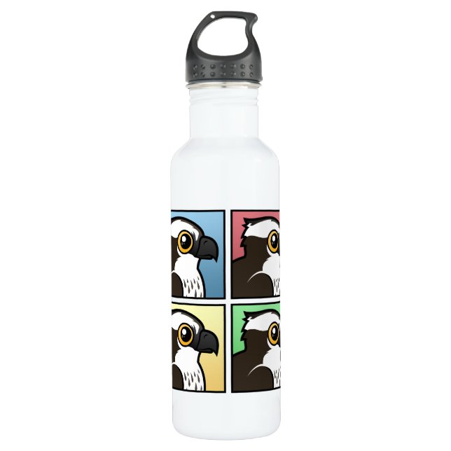 Vier FarbOsprey Trinkflasche (Vorderseite)