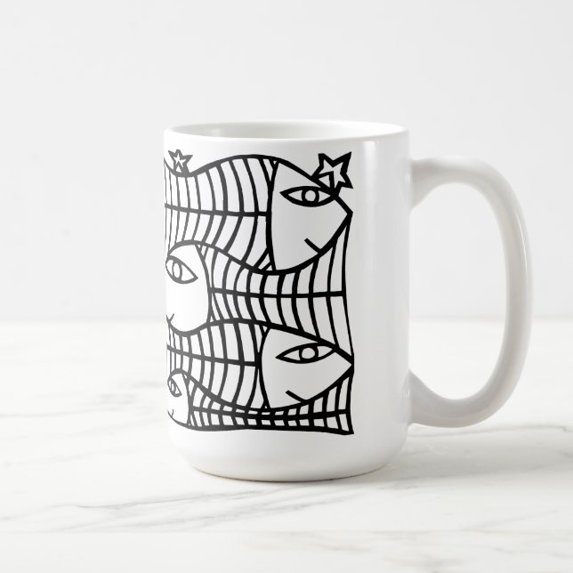 Vier Fische Kaffeetasse (Rechts)
