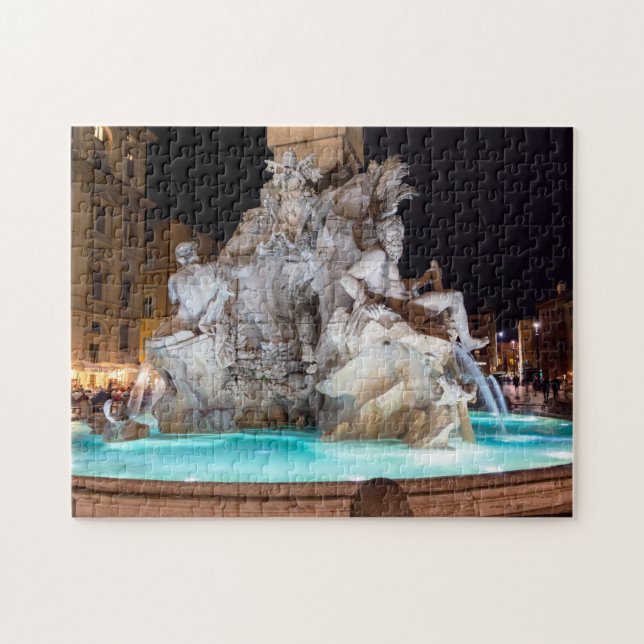 Vier Flüsse Brunnen auf der Piazza Navona - Rom, I (Horizontal)