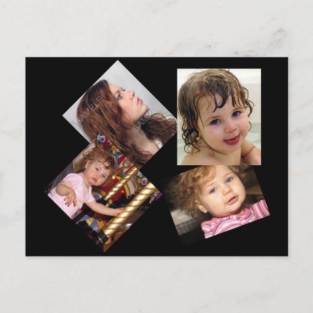 Vier Fotomaterial Postkarte (Vorderseite)