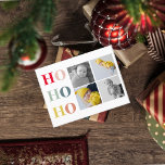 vier Fotos zusammenfassen | Colorful HOHOHO Postkarte<br><div class="desc">vier Fotos zusammenfassen | Colorful HOHOHO</div>
