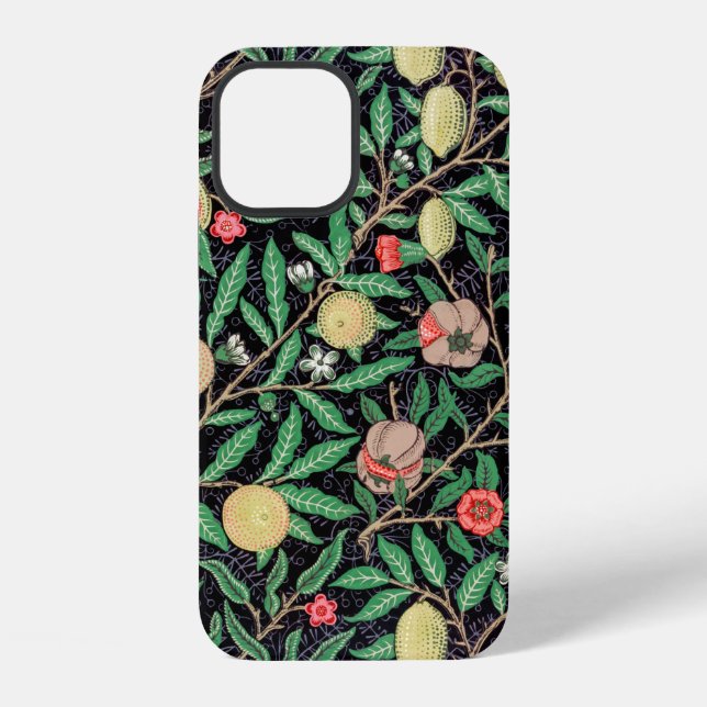 Vier Früchte, William Morris iPhone 12 Hülle (Rückseite)