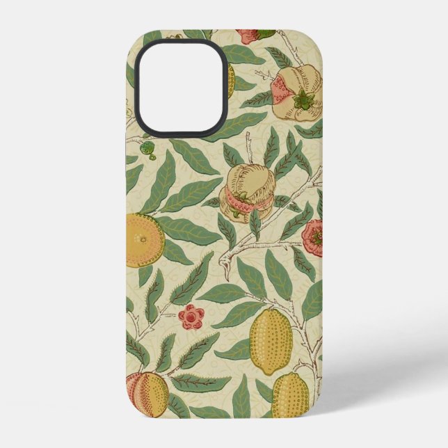 Vier Früchte, William Morris iPhone 12 Hülle (Rückseite)