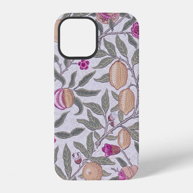 Vier Früchte, William Morris iPhone 12 Hülle (Rückseite)