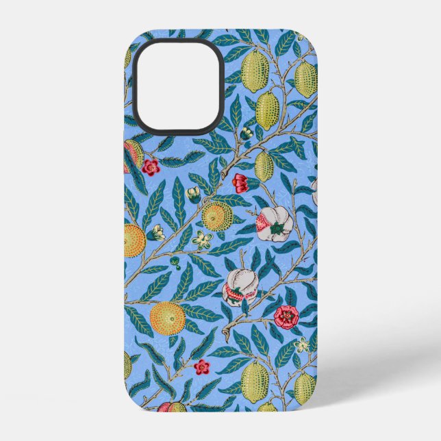 Vier Früchte, William Morris iPhone 12 Hülle (Rückseite)