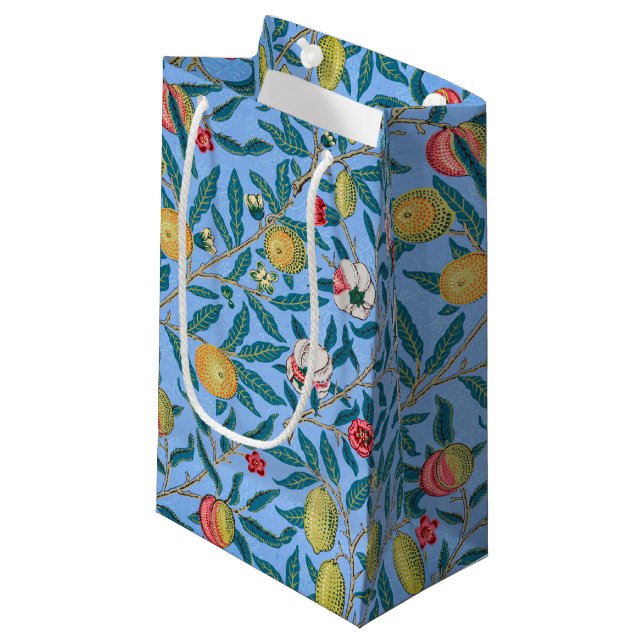 Vier Früchte, William Morris Kleine Geschenktüte (Vorderseite Schrägansicht)