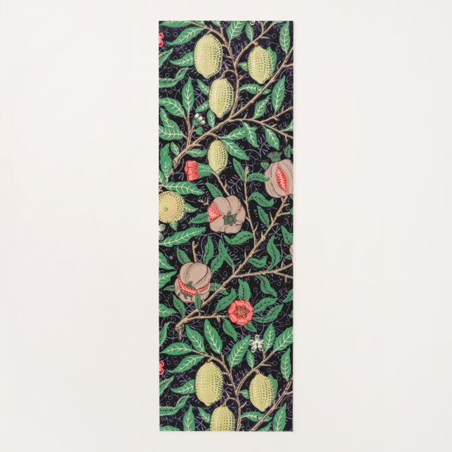 Vier Früchte, William Morris Yogamatte (Vorderseite)