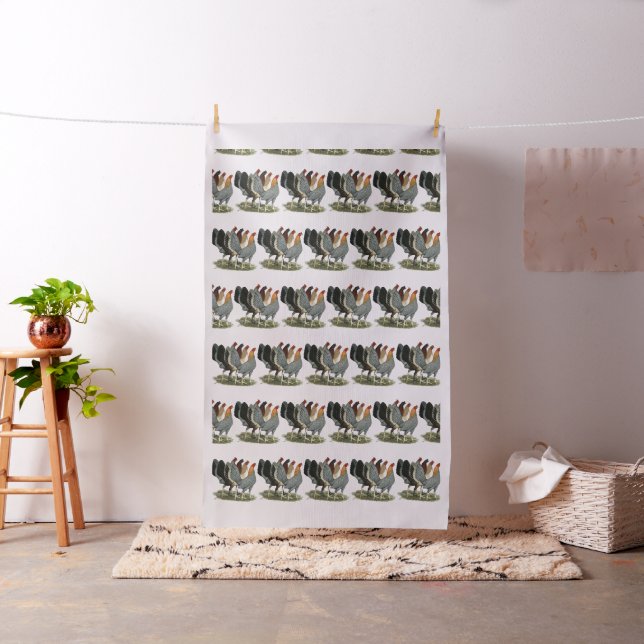 Vier Gamefowl Hennen Stoff (Beispiel)