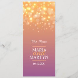 Vier-Gänge-Menü mit Champagner Menükarte