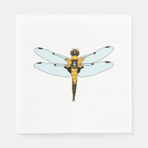 vier gepunktete Libelle Serviette