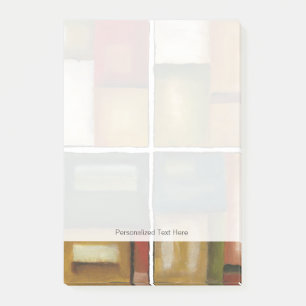 Vier getäfelte Malerei von Jennifer Goldberger Post-it Klebezettel