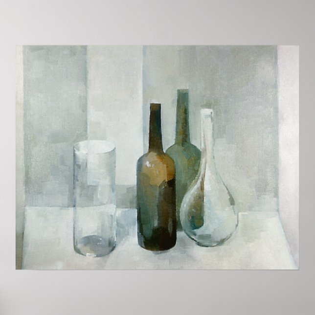 Vier Glasobjekte Poster (Vorne)