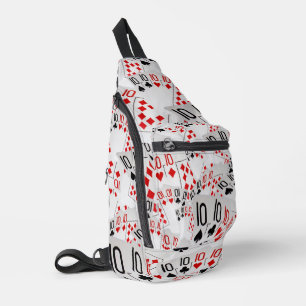 "Vier Gleiche: Verstreute Quad Zehner" Crossbody Bag