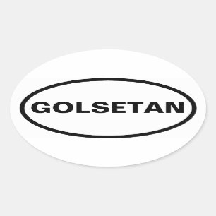 VIER "Golestan" Ovaler Aufkleber