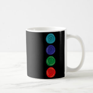 Vier Groovy Tasten Blue Cat Funny Halloween Costu Kaffeetasse
