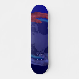 Vier Hände auf der Skateboard