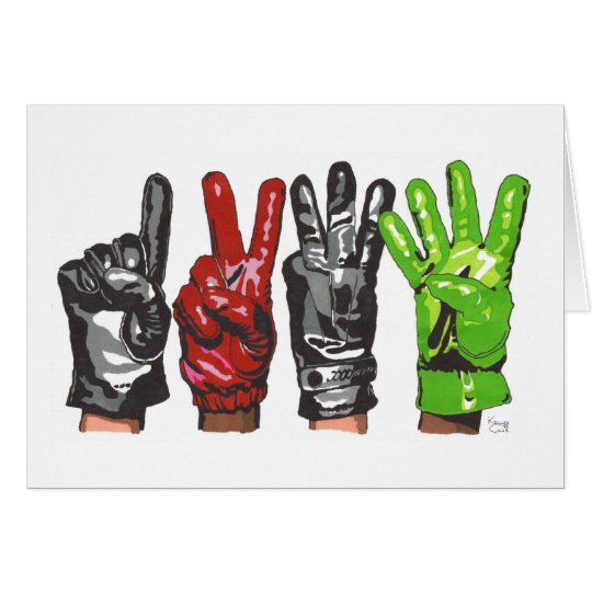 VIER HANDSCHUHE KARTE