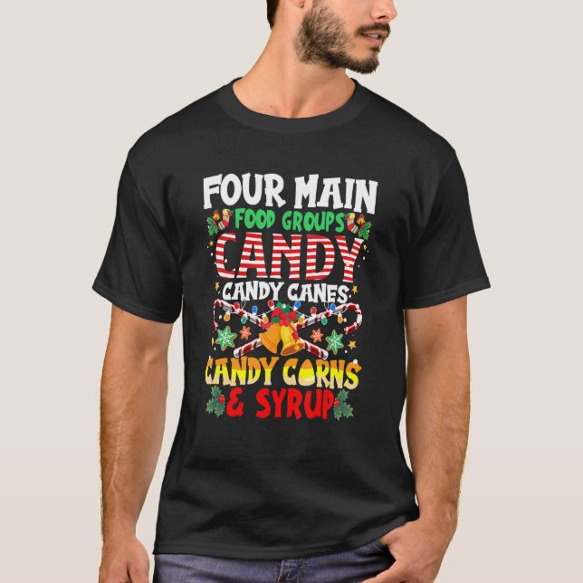 Vier Hauptnahrungsgruppen Elf Buddy T-Shirt (Vorderseite)