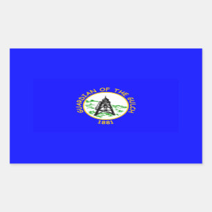 VIER Helena, Montana-Flagge Rechteckiger Aufkleber