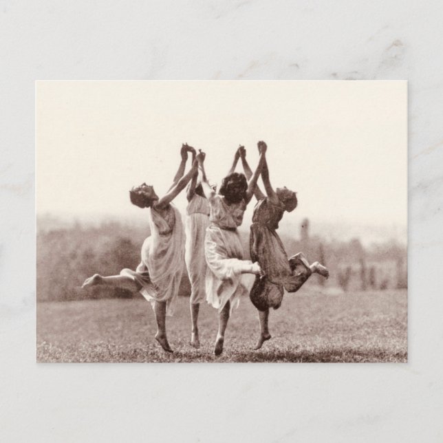 Vier Hexen tanzen von Monte Verita Postkarte (Vorderseite)