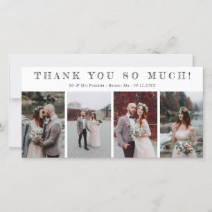Vier Hochzeiten Fotos Sketch Schriftart Danke