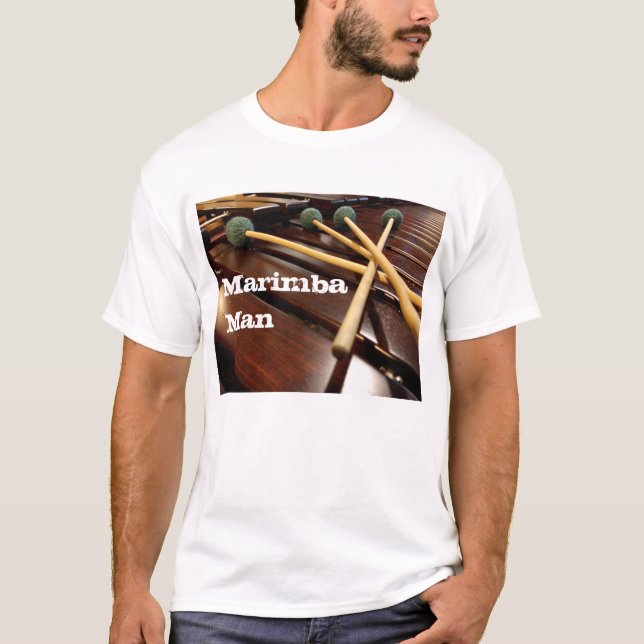 Vier Holzhammermarimba-Mann T-Shirt (Vorderseite)