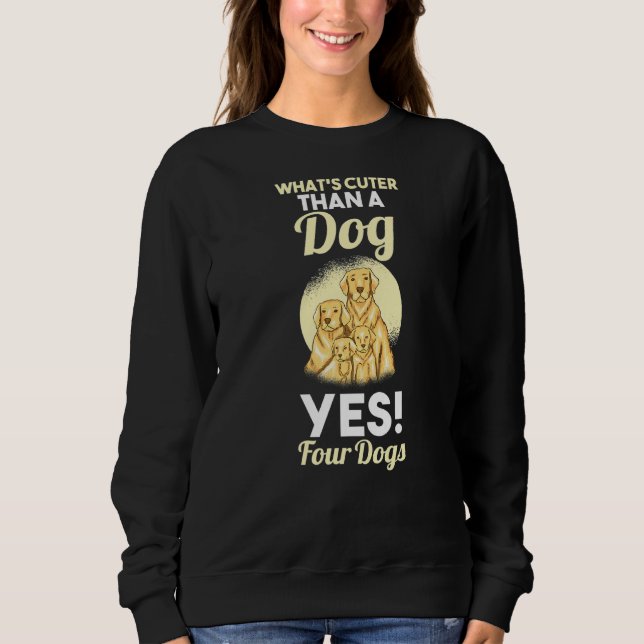 Vier Hundebesitzer Sweatshirt (Vorderseite)