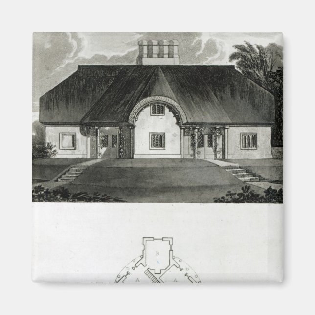 Vier Hütten, 1818 Magnet (Vorne)