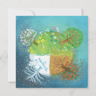 Vier Jahreszeiten auf der Erde   Karte