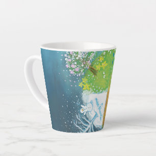 Vier Jahreszeiten auf Erden Milchtasse