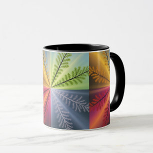 Vier Jahreszeiten Baum Abstract Tasse